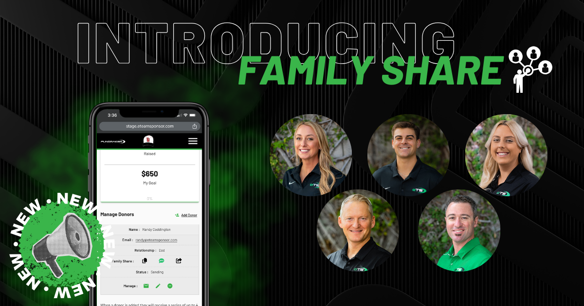 Family Share Webinar new fundraising tool for teams
