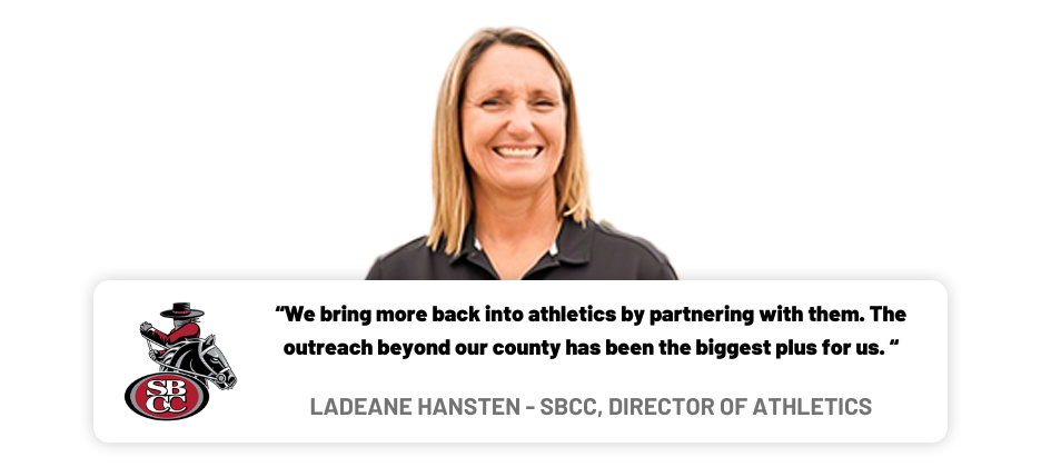 LaDeaneHanstenADGraphic Ladeane Hansten Fundraising for college athletics