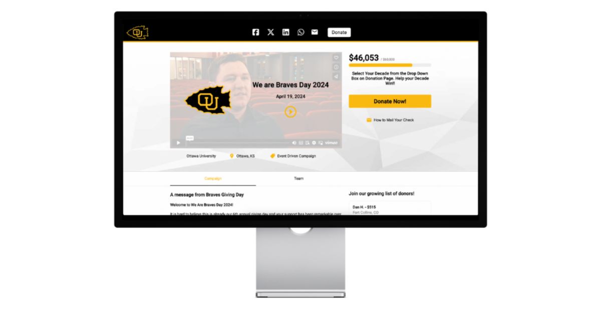 eTeamSponsor online fundraising software